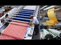 Rotary screen printing process in a textile industry all over printing