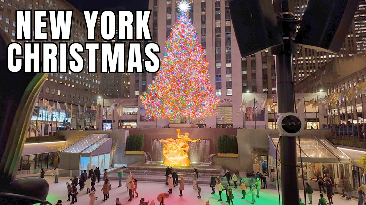 🇺🇸 Rockefeller Center Christmas Tree 2025 🎄💂🏼  NYC Midtown Holiday Walk New York Palace Decoration 🎁