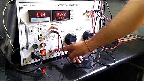 Electro Mechanical Under Voltage Relay