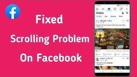 How To Fix Facebook Scrolling Problem | Fix Facebook Scrolling Up Problem