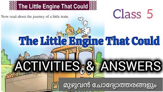 CLASS 5  ENGLISH | UNIT 2|Chapter -1  | The Little Engine That Could | 𝗤𝗨𝗘𝗦𝗧𝗜𝗢𝗡𝗦 & 𝗔𝗡𝗦𝗪𝗘𝗥𝗦