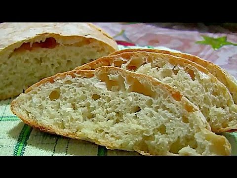 Чиабатта (ciabatta) Простой рецепт итальянского хлеба без замеса