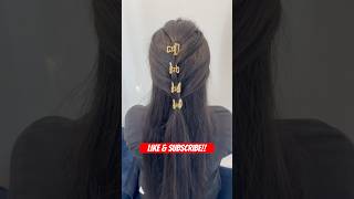 Hairstyle with 4 clips tutorial! #shortvideo #hairstyle #trending #hairtutorial #tutorial #goesviral