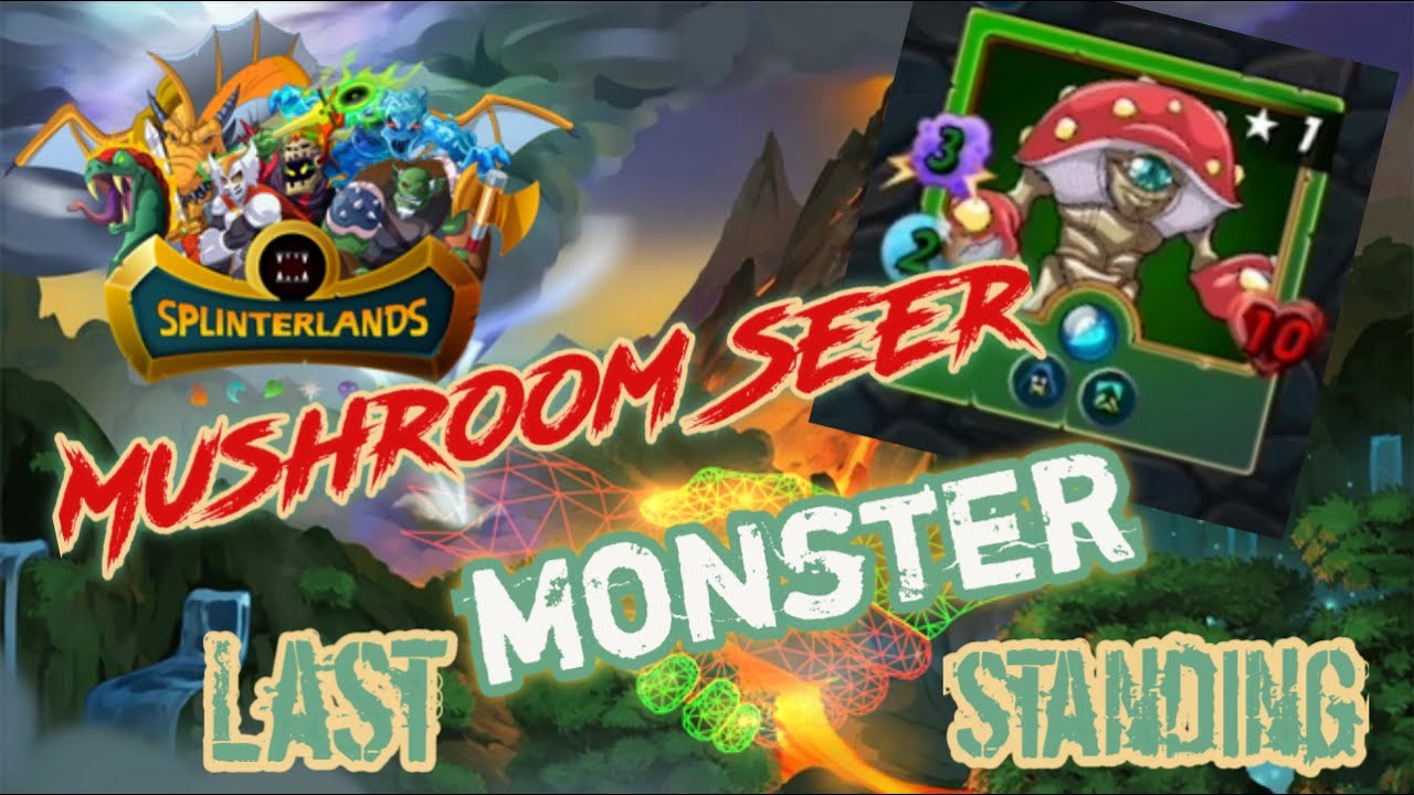 SPLINTERLANDS! Mushroom Seer RARE Earth MonsteR// Last  Monster Standing Gameplay|Alex&JackTV