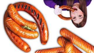 Big sausage Kielbasa 왕 소세지 킬바사 Mukbang JiniYum 지니얌 먹방