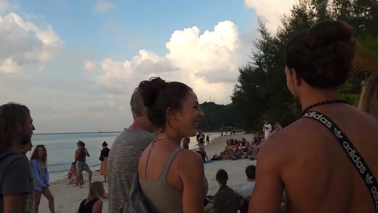 Zen beach, Koh Phangan, 22.12.2022. Sunset time.