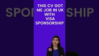 Use my U.K. CV template to get job in U.K.