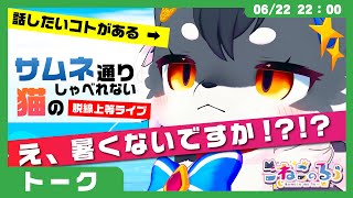 【サムネ通りしゃべれない猫】さぁ話すぞ「Vket入稿したしクソ暑い話し」(VRChat)【こねこのるぅ/ケモノVtuber】