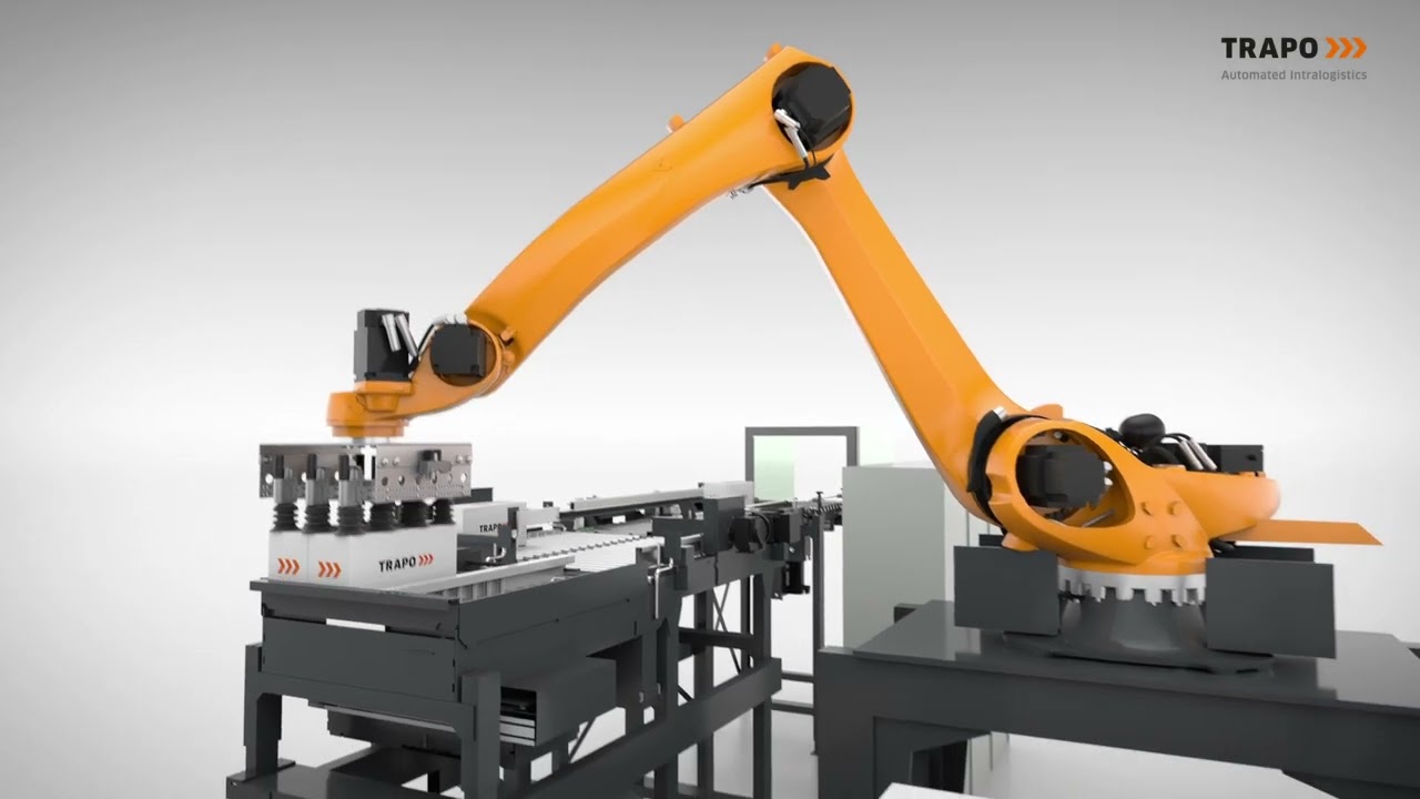 TRAPO Palletizing Robot: Palletizing on Euro or Industrial Pallets