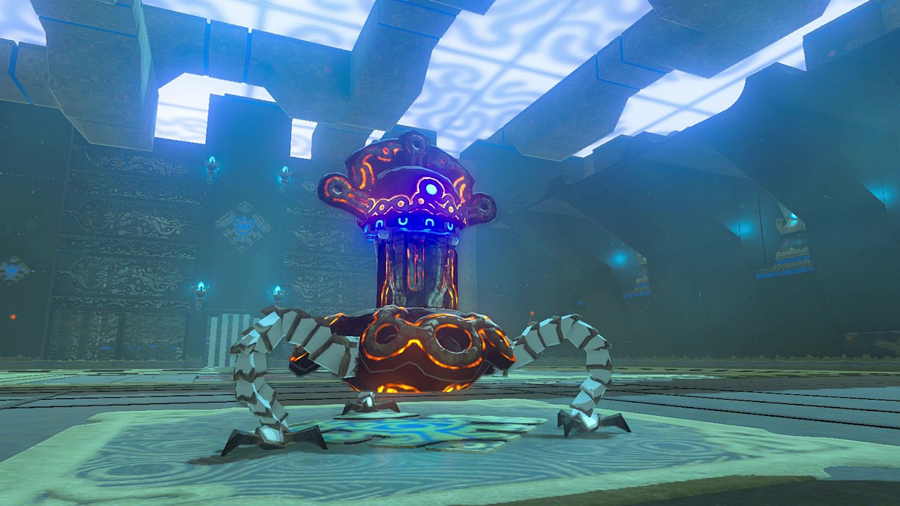 Preemptively Striking A Test of Strength Guardian Scout in Zelda Breath