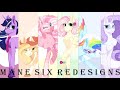 MLP speedpaint | Mane Six redesigns