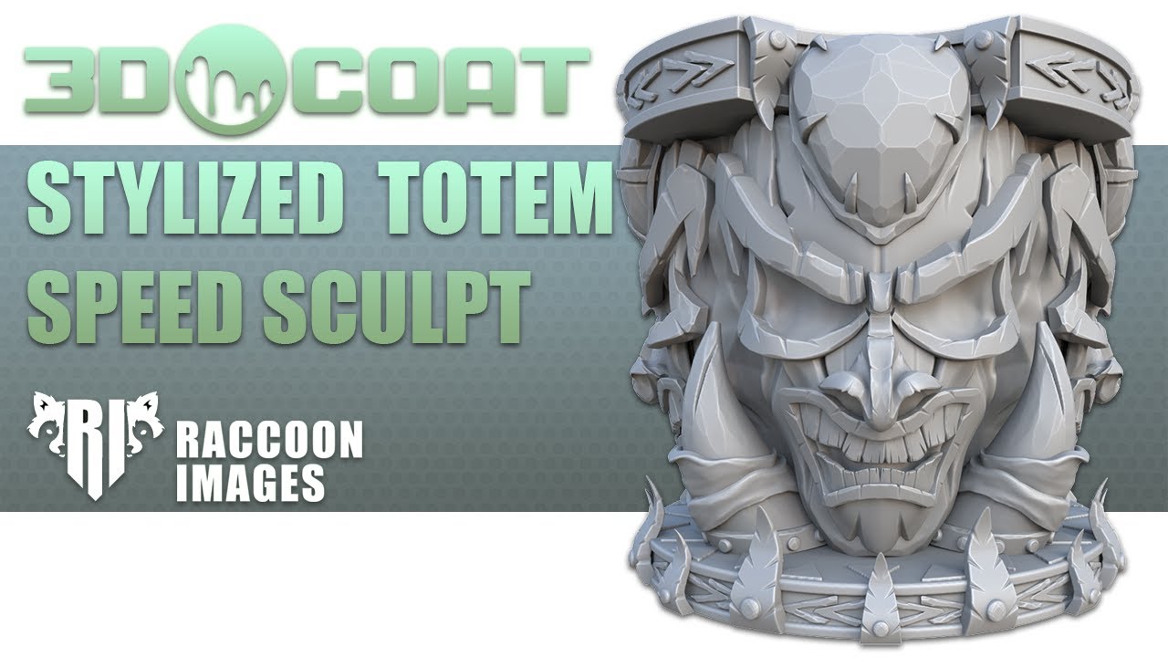 Stylized Totem || Speed Sculpt || Speed Art || 3D Coat work || speed modeling
