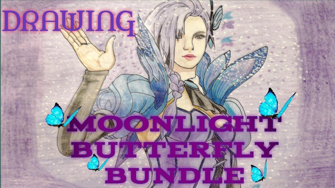 DRAWING MOONLIGHT BUTTERFLY BUNDLE FREE FIRE | SPEED DRAWING | NEW