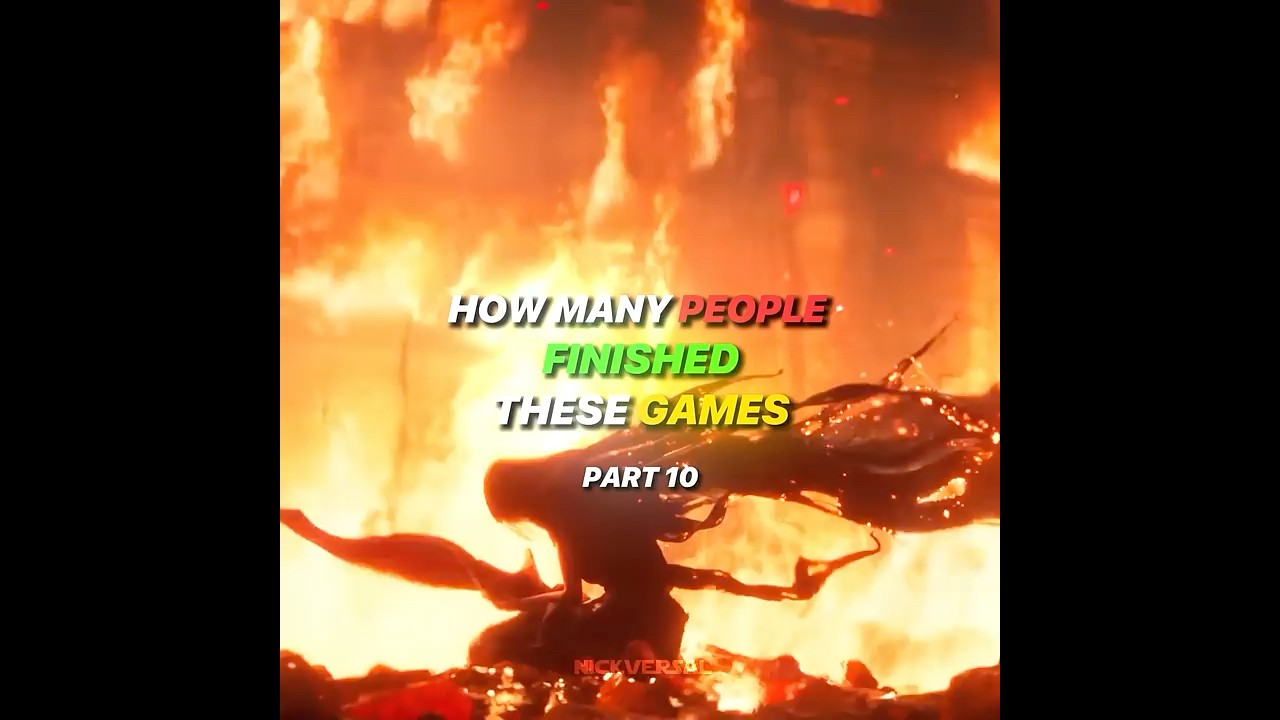 HOW MANY PEOPLE FINISHED THESE GAMES 