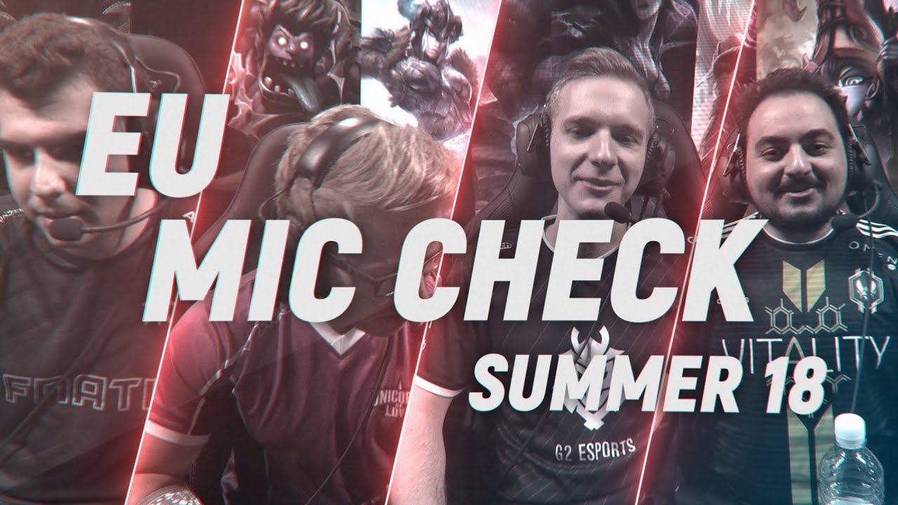 microphone for podcast EU LCS Mic Check: Week 2 | Summer Split 2018