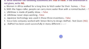 class-8 Unit -6 Reading II Life Saving Inventions   all exercises
