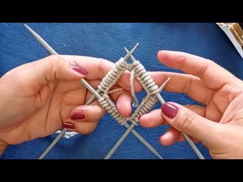 Видео: Як набрати петлі на 4 спиці / How to cast on knitted stitches on 4 needles