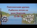 Поплавочная удочка  Рыбалка летом на реке Ворскла  15 06 18