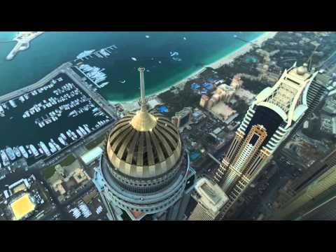 Dubai Marina JBR. DJI Phantom 3 Professional. С высоты полета птицы.