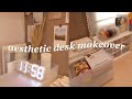 🍃aesthetic desk makeover + shopee finds 🏷📦