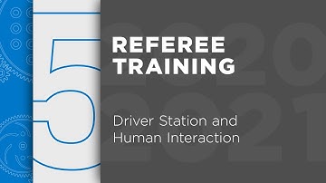 VIQC Rise Above - Referee Training - Chapter 5: Driver Station and Human Interaction