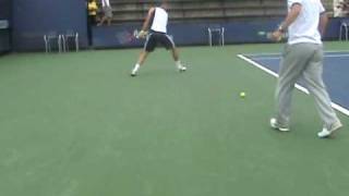 Robin Soderling @ Treinando US OPEN 2009 - NYC