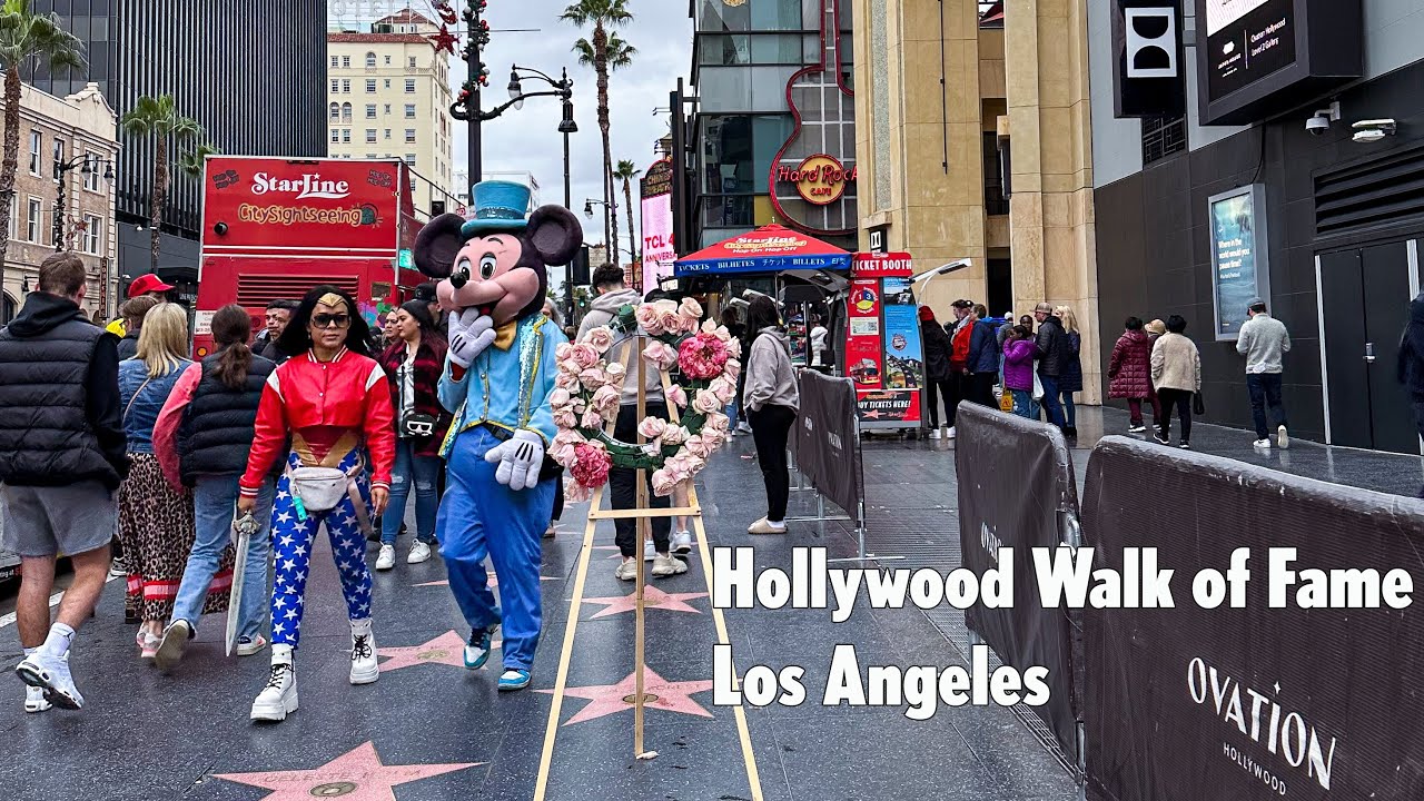Hollywood Boulevard Walk Of Fame - Los Angeles 2023 - 4k 60fps HDR ...