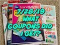 7/28/19 WHAT COUPONS DID I GET??  TARGET IS THIS WEEK!