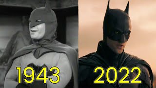 Evolution of Batman in Movies & TV (1943-2022)