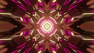 3D Illustration Of Abstract Futuristic Labyrinth With Purple Lights