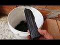 Faça você mesmo um filtro usando carvão de churrasco. make yourself a filter using barbecue charcoal