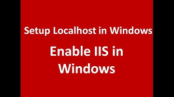 how to enable iis in windows