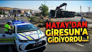 Kayseri'de Yolcu Otobüsü Devrildi... 1Ölü 24 yaralı!