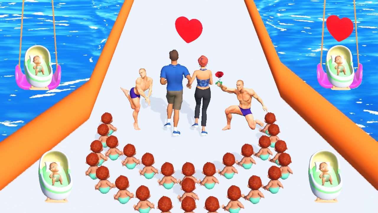 FAMILY RUN 3D game MAX SCORE 🌈💕👸 Gameplay All Levels Walkthrough iOS, Android New Game Update LvlPro