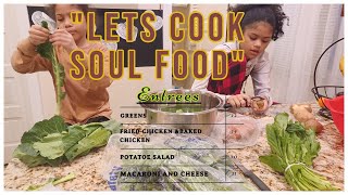 YOU WASH YOUR COLLARD GREENS? | LETS COOK A SOUL FOOD DINNER MY WAY