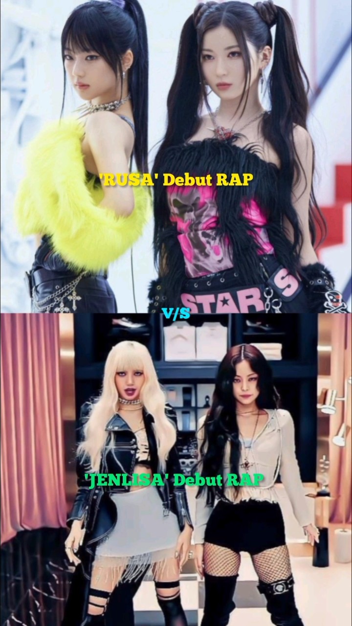 'RUSA v/s JENLISA' Debut RAP #jennie #lisa #rosé #jisoo #blackpink #shorts