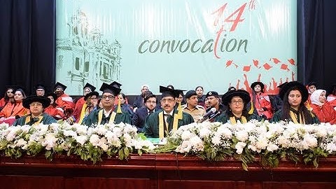 14th Convocation LCWU  Lahore College for Women University, 2nd session 27jan2018