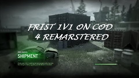 FIRST 1V1 ON COD 4 REMASTERED
