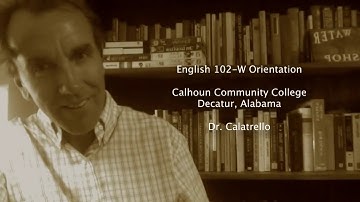 English 102-W Orientation