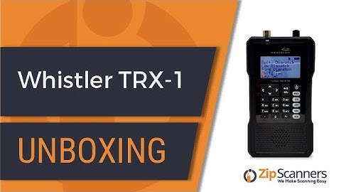 Whistler TRX 1 Police Scanner | Unboxing