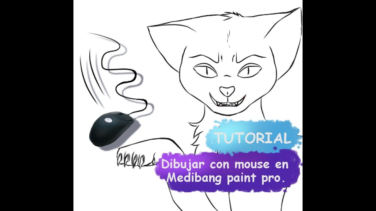 Tutorial de ¿Como dibujar con mouse en medibang paint con resultado igual a una tableta gráfica