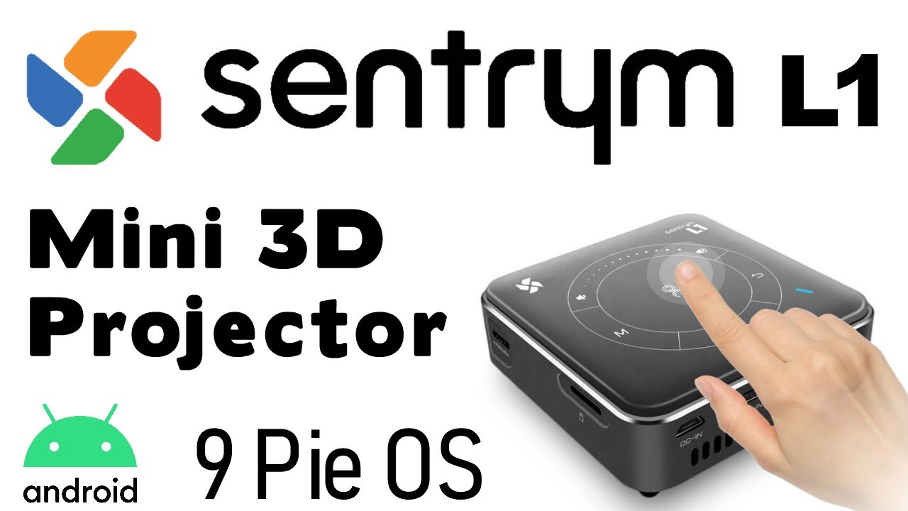 Super Compact Sentrym L1 Mini Projector Builtin Android 9 OS