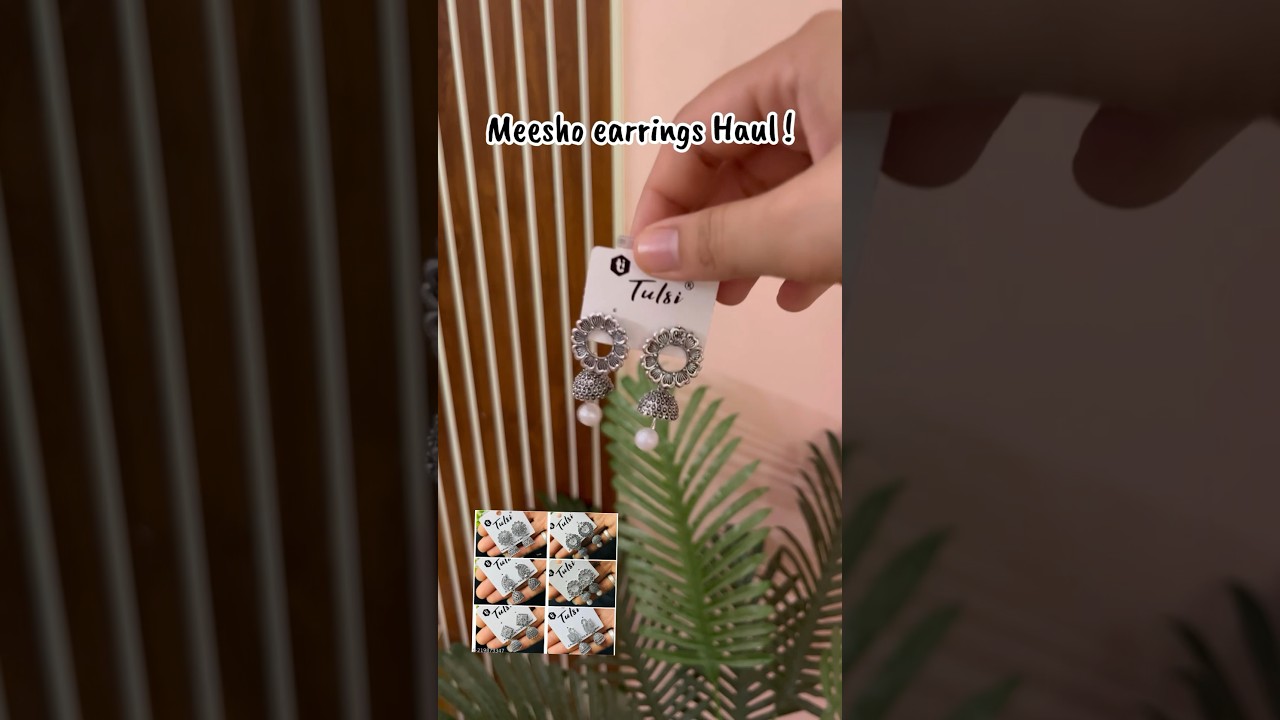 Meesho earrings - Pack of 6 jhumka Under ₹130! 