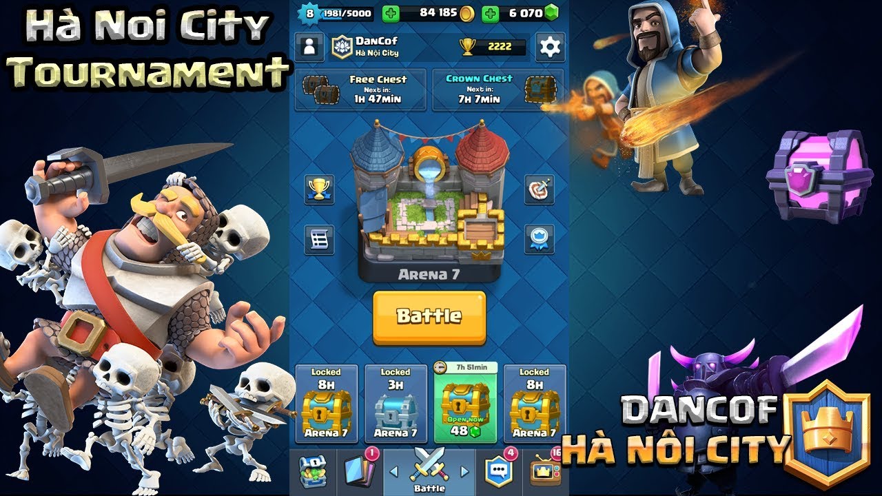 DANCOF CLASH ROYALE #1 - Cày Draft Challenge và leo 4600 cúp nào