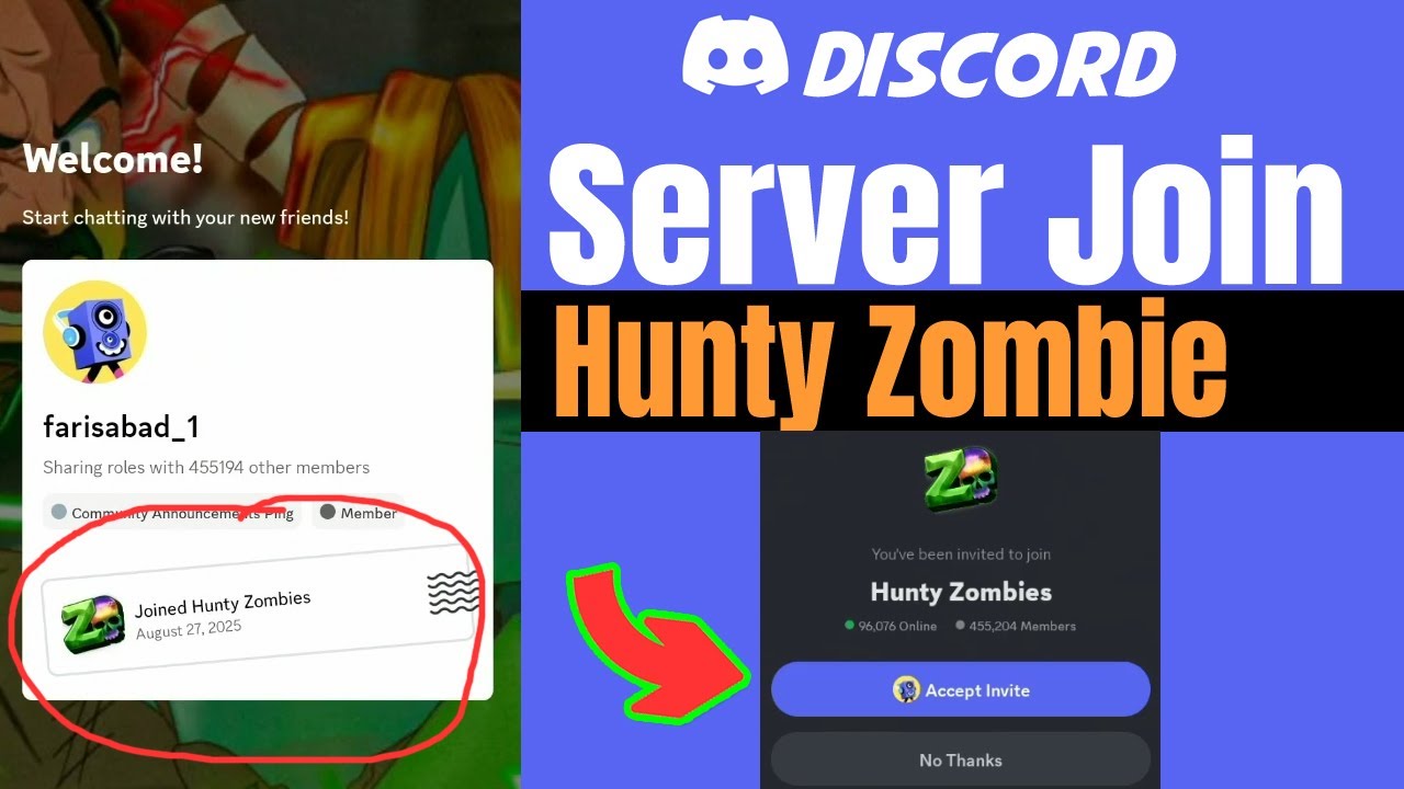 Hunty Zombie Discord Server Join - YouTube