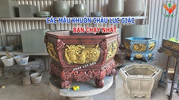 Khuôn chậu lục giác dáng bầu bán chạy nhất |Khuôn Tổng Hợp