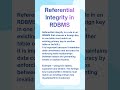 Referential Integrity in RDBMS | Referential Integrity #shorts #rdbms #sqlserver