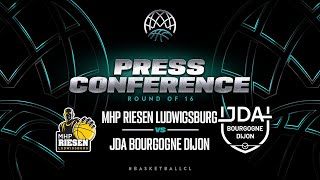 MHP RIESEN Ludwigsburg v JDA Bourgogne Dijon - Press Conference | BCL 2023