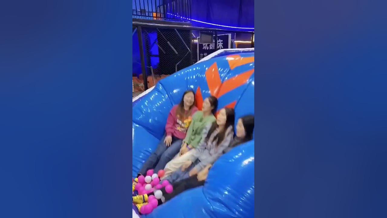 This Trampoline Is 🥱😲😲So Fun! Why Didn't We Just Start Jumping Around Like This When We Were Kids