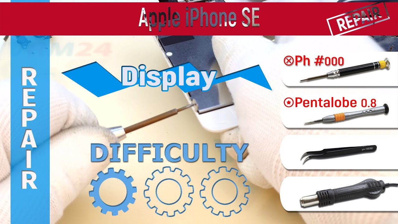 How To Replace A Display Apple Iphone Se A1662 A1723 A1724 Youtube